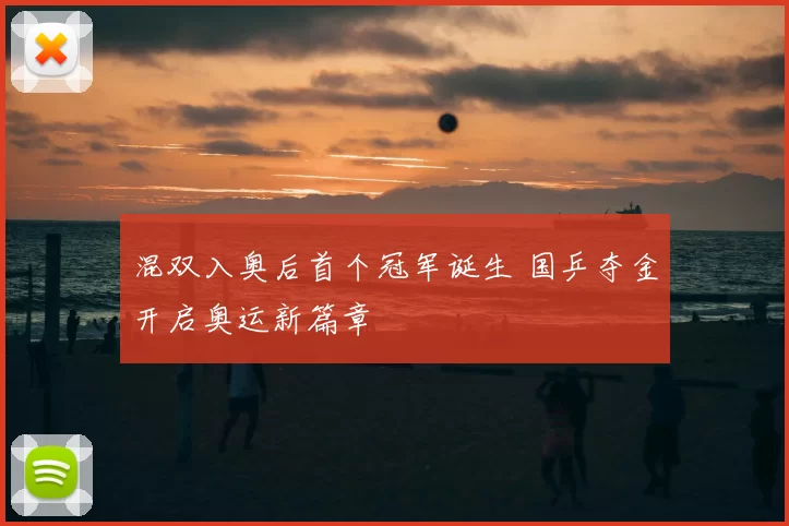 混双入奥后首个冠军诞生 国乒夺金开启奥运新篇章