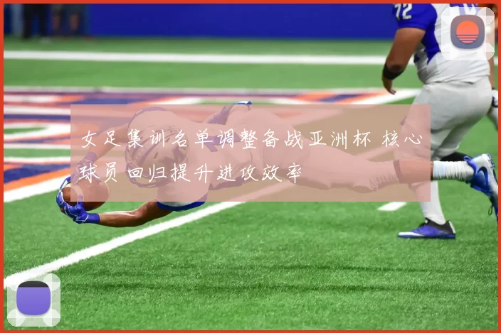 女足集训名单调整备战亚洲杯 核心球员回归提升进攻效率